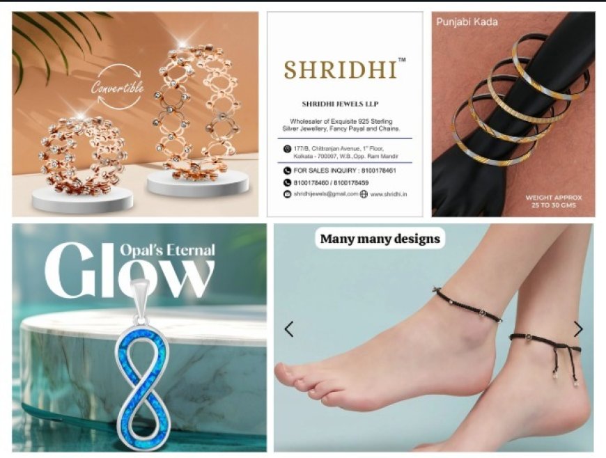 Shridhi Jewels LLP – A Trusted Name in 925 Silver Jewellery Wholesale in Kolkata