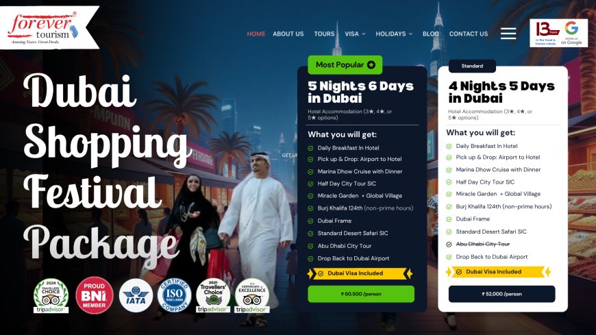 Experience the Dubai Shopping Festival 2026 – From India with Forever Tourism