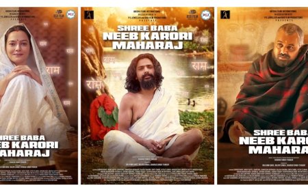Poster of “Shree Baba Neeb Karori Maharaj” Film Launched in Lucknow with Grandeur