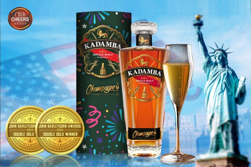 Kadamba, The World’s First 'Champagne Barrel Finished Single-malt' Wins Double Gold