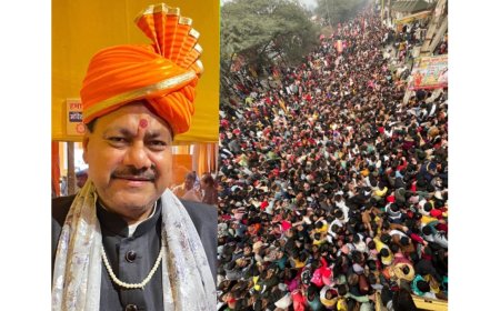 On New Year's Day, a Massive Crowd of Devotees Gathered at Khatu Shyam Delhi Dham in Alipur, with more than 20 Lakh Devotees Visiting the Temple