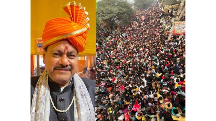 On New Year's Day, a Massive Crowd of Devotees Gathered at Khatu Shyam Delhi Dham in Alipur, with more than 20 Lakh Devotees Visiting the Temple