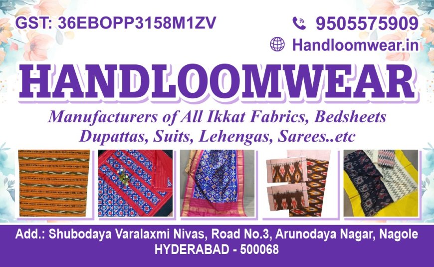 Handloom Wear: Weaving Tradition and Sustainability into Modern Fashion